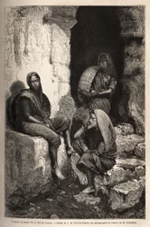 A Concau-part (vagy Konkan, India északi partja) népének női. Alfred Grandidier 1862-1864-es metszete India meridionális tartományaiban való utazás illusztrálására, megjelent a „Le tour du monde”” 1869-ben, Edouard Charton szerkesztette,