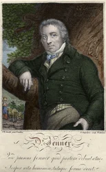 Edward Jenner (1749-1823) angol orvos portréja, a himlő elleni immunitás felfedezője.