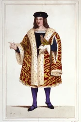 Guillaume de Montmorency (kb. 1453 - 1531) portréja, 1830-as metszet.