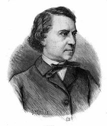 Louis Blanc francia politikus és történész (1811-1882) portréja.
