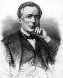 Xavier Marmier (1809-1892) francia író portréja.
