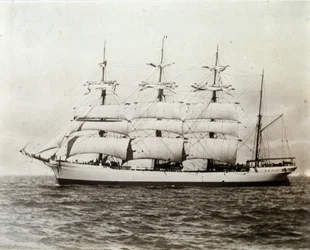 Emile Renouf francia vitorlás Le Havre-nál 1897.02.07. Fotózás