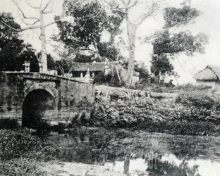 Hanoi, a Papírhíd 1883-ban.