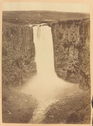 Howick-vízesés, Umgeni folyó, Natal tartomány, Dél-Afrika, 1882 körül