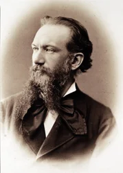 Camillo Boito olasz író és építész (1836-1914) portréja.