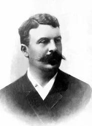 Guy de Maupassant (1850-1893) francia író portréja.