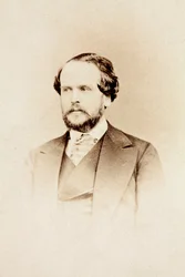 Italo Gardoni portréja, 1860 körül (f/w fotó)