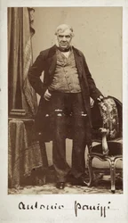 Antonio Panizzi szenátor (1797-1879), a British Museum könyvtárának igazgatója portréja