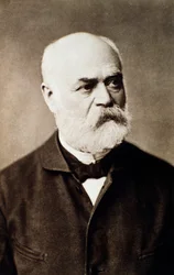 Adolph von Henselt (1814-1889) angol zeneszerző portréja Fénykép. 19. század. Bologna, civico museo musico