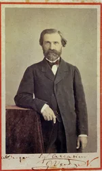 Giuseppe Verdi (1813-1901) olasz zeneszerző portréja.