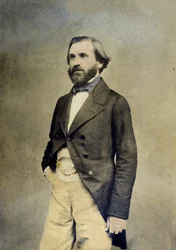 Giuseppe Verdi (1813-1901) olasz zeneszerző portréja.