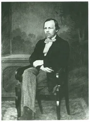 A névtelen Fjodor Mihajlovics Dosztojevszkij (1821-1881) szerző portréja