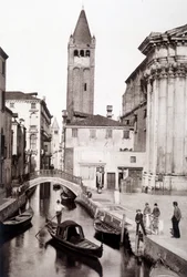 San Giovanni e Paolo kerület Velencében - fotózás, 19. század vége