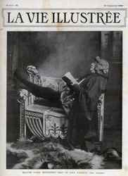 Sarah Bernhardt (1844-1923) Shakespeare Hamletjének szerepében – az 1899-es illusztrált élet borítója