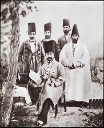 Nasser-ed-Din perzsa sah és kamarásai