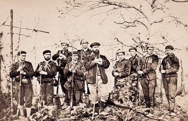 Harmadik karlista háború (1872-1876): A Santa Cruz-kúra és őrzője. Fényképészet Spanyolország, San Sebastian, San Telmo Városi Múzeum.