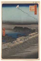 Nihon töltése, Josiwara, az „Edo száz híres látképe” sorozatból