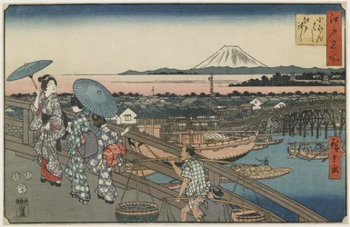 Nihonbashi híd és Edo híd, 1853. november
