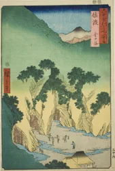 Sado Province: Gold Mines (Sado, Kinzan), from the series "Famous Places in the Sixty-odd Provinces (Rokujuyoshu meisho zue)"   1273397   hu       hungarian Successfully Translated  Original: A Half Length Portrait of Margo Graham Translat: Københavnsk sel