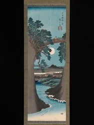 A majomhíd Kai tartományban (Kōyō Saruhashi no zu)