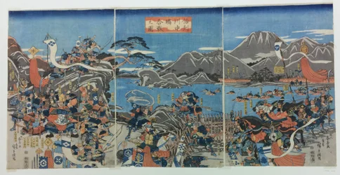 A Kawanakajima-i csata Shinano tartományban.