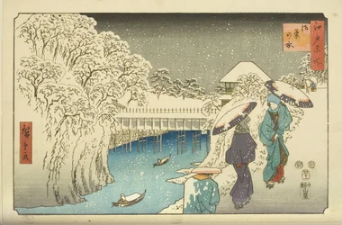 Ochanomizu (színes fatömbnyomat)