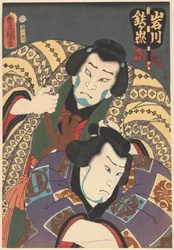 Tetsugadake Dazaemon és Iwagawa Jirôkichi szumóbirkózók