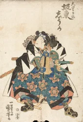 Bandō Shūka színész Ōboshi Rikiya szerepében a Kanadehon Chūshingura című darabban