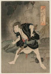 Nakamura Utaemon IV, mint Ono Sadakuro a Kanadehon Chushingura, Naka Theatre 5. felvonásában
