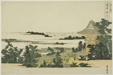 Őszi Hold az Atago-dombon (Atago shugetsu), az "Edo nyolc nézete (Edo hakkei)" sorozatból