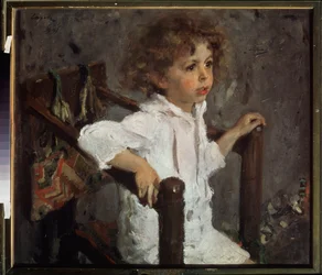Mika Morosov portréja. Valentin Alekszandrovics Szerov (1865-1911) festménye, olaj, vászon
