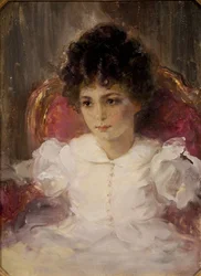 Tatyana Szergejevna Khokhlova (született Botkina 1897-1985 gyermekként) portréja
