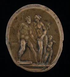 Neptunusz, Amfitrit és Ámor.