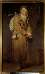 A csavargó. Vaszilij Perov (1833-1882) festménye