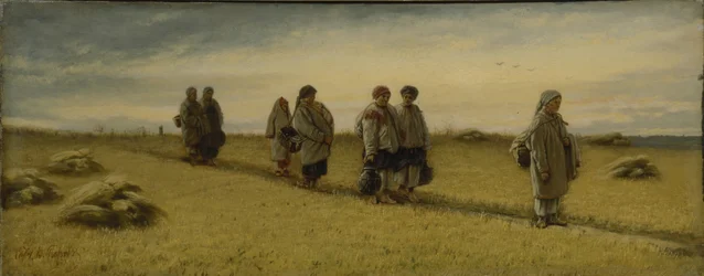 Aratók hazatérése a mezőről a rjazanyi kormányzóságban, 1874