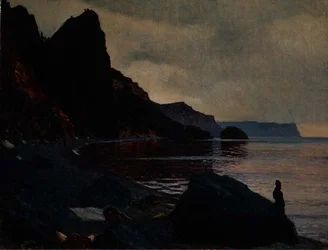 A Szent György-kolostor közelében, Krym, Ukrajna (olaj, vászon)