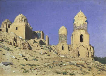 Shah-i-Zinda nekropolisz, az élő király Szamarkandban, 1869-1870