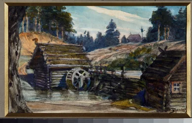 Színpadterv Alexandre Dargomyzhsky Rusalka című operájához (1813-69)
