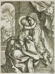 Madonna és gyermeke Szent Józseffel