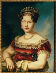 Szicíliai Carlotta Louisa infánsnő, I. Szicíliai Fransisco leánya (festmény, vászon)