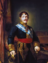 Don Carlos Maria Isidro de Bourbon (Bourbon) (1788-1855), Molina grófja és Spanyolország csecsemőjének portréja, c. 1833 (olaj, vászon)