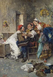 Cigányok, férfi két nővel