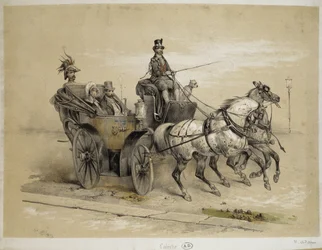 Caleche – Adam litográfiája, v.1840