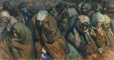 Emigránsok (olaj, vászon)