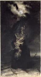 Les Casquets világítótorony, 1866
