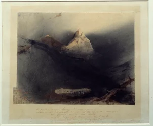 A mítoszok hegye Victor Hugo (1802-1885) rajza 1839 Párizs, Maison Victor Hugo
