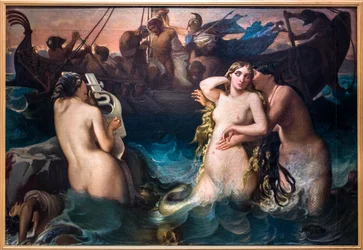 Odüsszeusz és a szirének, 1848 előtt (Olaj, vászon)