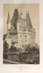 Festői építészet vagy a 15. századi műemlékek. És XVI. Századok: XV. és XVI. századi francia kastélyok: Pl. 51, Château De Jumillac (Dordogne)