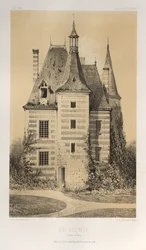 Festői építészet vagy a 15. századi műemlékek. És XVI. Századok: XV. és XVI. századi francia kastélyok: Pl. 75, La Vicomté (Saône et Loire)