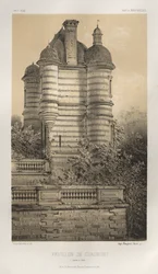 Festői építészet vagy a 15. századi műemlékek. És XVI. Századok: XV. és XVI. századi francia kastélyok: Pl. 76, Pavillon De Chaumont (Saône et Loire)